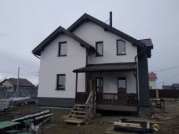 Фасадные панели под штукатурку Vinylit на объекте в Ленинградской области