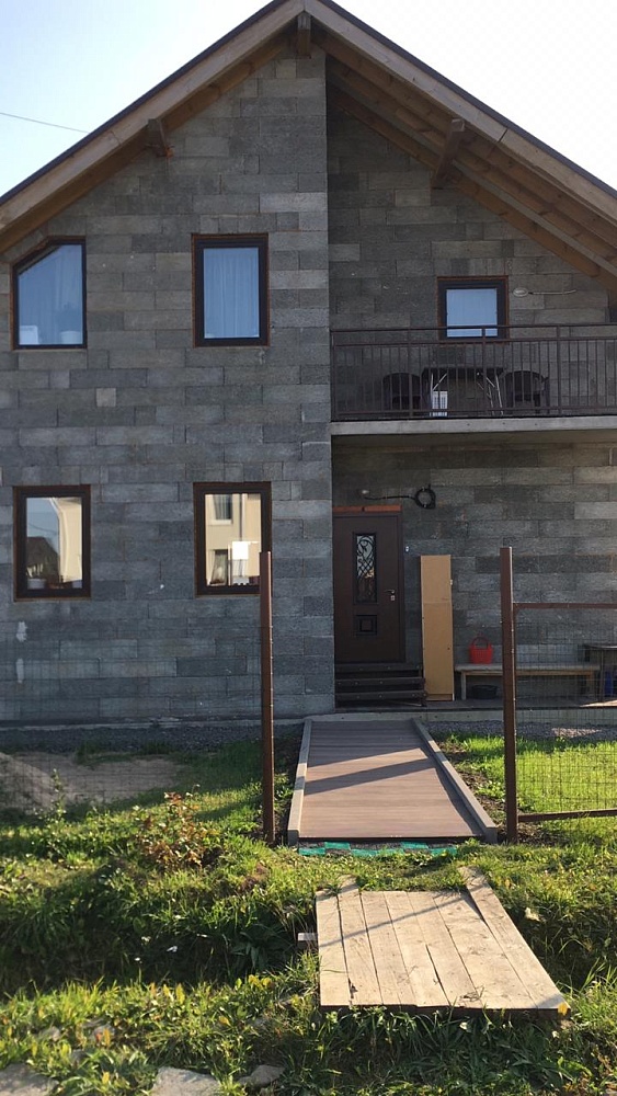 Фасадные панели под штукатурку Vinylit на объекте в Ленинградской области