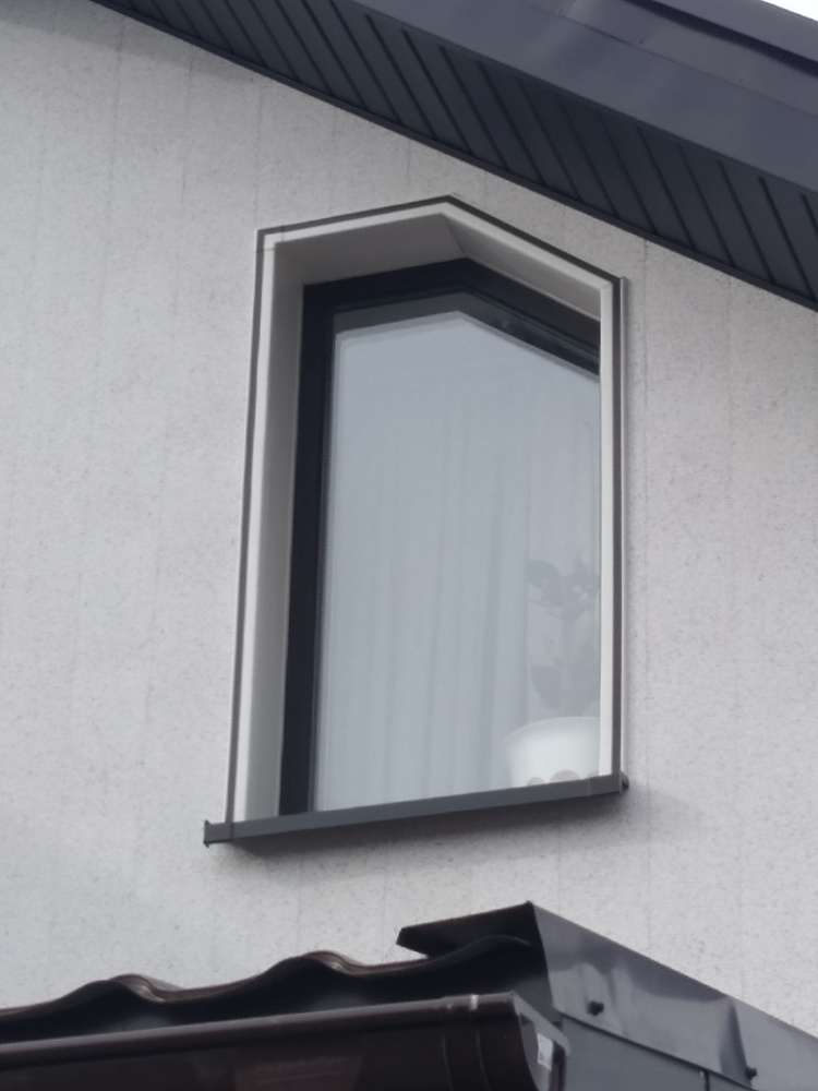 Фасадные панели под штукатурку Vinylit на объекте в Ленинградской области